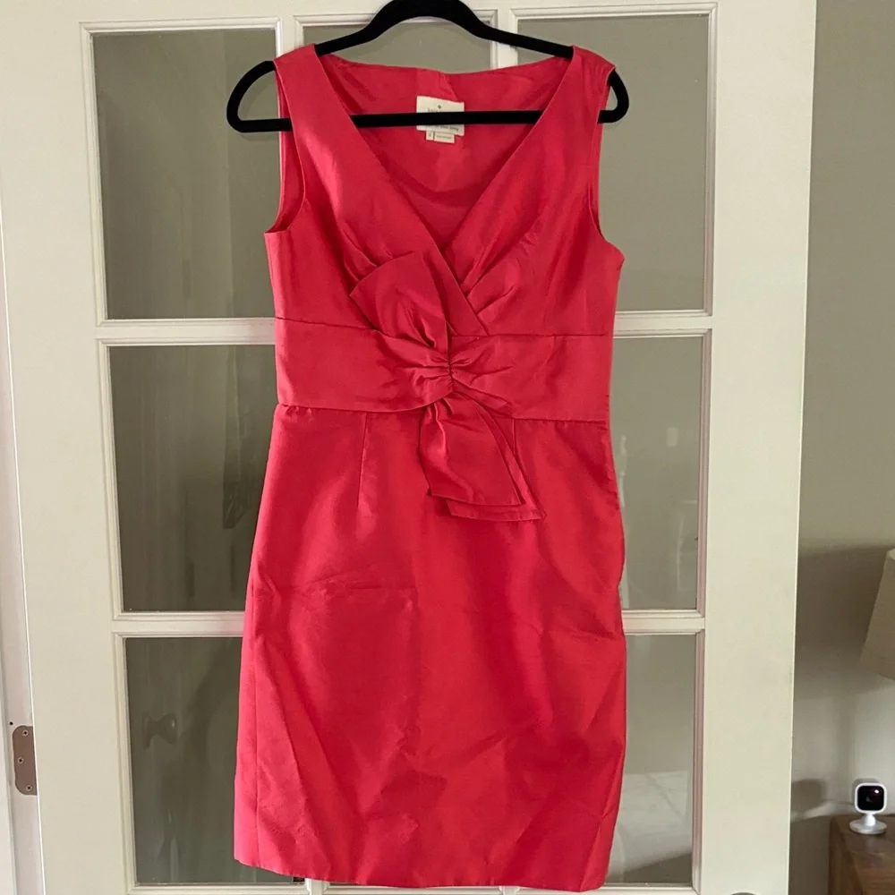 Kate Spade Coral Mini Dress with Bow